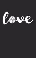 Volleyball Training Journal - Gift for Volleyball Player - Love Volleyball Notebook - Volleyball Diary