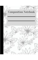 Composition Notebook: 120 Pages, College Ruled, One Subject Daily Journal Notebook, Notebooks For Students.(Large, 8.5 x 11 in.) (Basic Notebook) (Composition Notebooks)