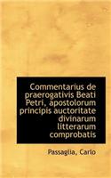 Commentarius de Praerogativis Beati Petri, Apostolorum Principis Auctoritate Divinarum Litterarum Co