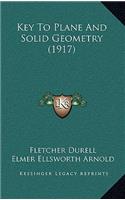 Key To Plane And Solid Geometry (1917)