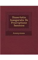 Dissertatio Inauguralis de PR Scriptione Saxonica