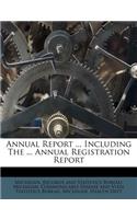 Annual Report ... Including The ... Annual Registration Report