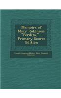 Memoirs of Mary Robinson