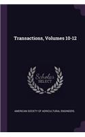 Transactions, Volumes 10-12