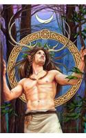 Cernunnos Journal: This journal features a beautiful image by artists Jane Starr Weils on the cover. Pages are lined on one side and blank on the reverse so you can fi