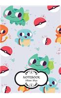Notebook: Pokemon: Pocket Notebook Journal Diary, 110 pages, 7" x 10" (Notebook Lined, Blank No Lined)