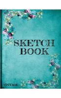 Sketch Book Vintage: Blank Doodle Draw Sketch Book