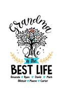 Grandma life is the best life Journal Notebook: 120 Pages 6X9 Inch