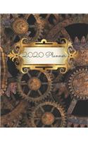 Steampunk Metal Cogs 2020 Diary Planner