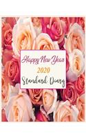 Happy New Year 2020 Standard Diary: New Year Gift 2020 Christmas Gift 2020 2020 Planner Pretty Simple Planners Botanical Floral Gift For year 2020