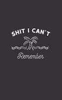Shit I Can't Remember, surfer notebook for password and log ID