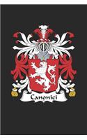 Canonici: Canonici Coat of Arms and Family Crest Notebook Journal (6 x 9 - 100 pages)