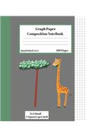 Graph Composition Notebook 5 Squares per inch 5x5 Quad Ruled 5 to 1 100 Pages