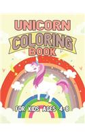 Unicorn Coloring Book for Kids Ages 4-8