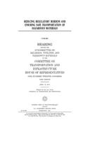 Reducing regulatory burdens and ensuring safe transportation of hazardous materials