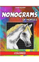 Nonograms of Horses: Colored Griddlers- Exclusive and High-Quality Japanese Nonograms - Hanjie Griddlers Nonograms(Japanese Crossword / Nonogram / Griddlers / Picross / Hanjie Logic Puzzles)