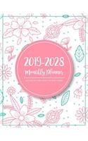 2019-2028 Ten Years Monthly Calendar Planner