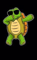 Dabbing Turtle: Funny, Pun, College Ruled Lined Paper, 6x9, 120 Pages