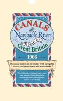 Canals and Navigable Rivers Map of Great Britain 1906