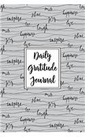 Gratitude Journal Inspiring Handwritten Words 12: Daily Gratitude Journal, 100 Plus Dot Bullet Style Pages With Two Per Page, Start Each Day With A Grateful Heart.