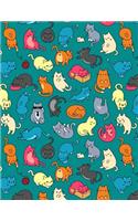 My Big Fat Journal Notebook For Cat Lovers Fun Cat Pattern 3: 300 Plus Pages, Jumbo Sized Plain, Blank Unlined Journal Notebook For Journaling, Writing, Planning and Doodling In Large 8.5 by 11 Size.(8 Whopper Plain Journal)