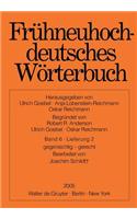 Fruhneuhochdeutsches Worterbuch. Band 6, Lieferung 2: Gegensichtig - Gerecht