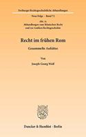 Recht Im Fruhen ROM