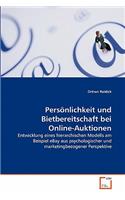 Persönlichkeit und Bietbereitschaft bei Online-Auktionen