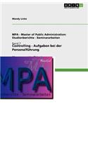 Controlling - Aufgaben bei der Personalführung