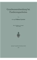 Grundwasserabsenkung Bei Fundierungsarbeiten