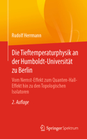 Tieftemperaturphysik an Der Humboldt-Universität Zu Berlin
