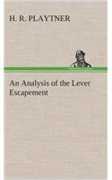 Analysis of the Lever Escapement
