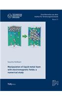 Manipulation of liquid metal foam with electromagnetic fields