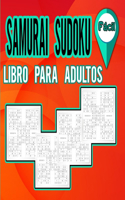 Libro de Sudokus Samurai para Adultos Fácil