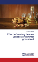 Effect of sowing time on varieties of summer groundnut