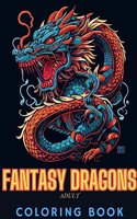 Fantasy Dragons Adult Coloring Book
