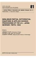 Nonlinear Partial Differential Equations in Applied Science