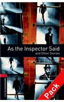 Oxford Bookworms Library: Level 3:: As the Inspector Said and Other Stories audio CD pack