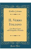 Il Verbo Italiano: Con Brevi Cenni Sull'ortografia E Prosodia (Classic Reprint)