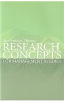 Research Concepts for Management Studies