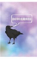 Nevermore: Blank Lined Notebook ( Gothic ) Pastel