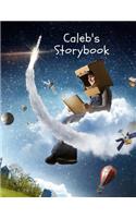 Caleb's Storybook: IMAGINATION Blank Storybook Journal Children's drawing and handwriting practice book ages 3 +, Pre K through 3rd grade, picture box with title, five