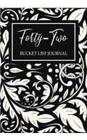 Forty-two Bucket List Journal