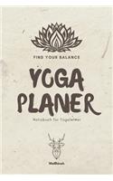 Find Your Balance - Yoga Planer - Notizbuch für Yogalehrer