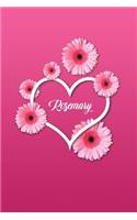 Rosemary: Personalized Name 6 X 9 Inch Matte Softcover Paperback Notebook Journal with 120 Blank Lined Pages Gift for Girls Teens Women