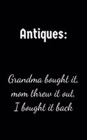 Notebook for Antique Collectors, Medium Ruled Journal Antiques