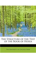 The Structure of the Text of the Book of Hosea