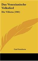 Das Venezianische Volkslied