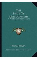 The Siege Of Missolonghi