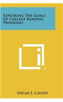 Exploring the Goals of College Reading Programs